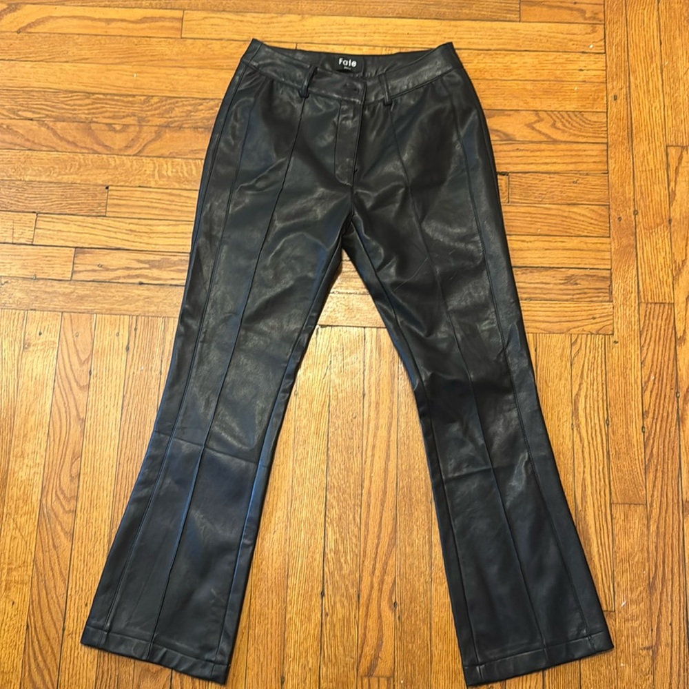 Fate Faux Leather Cropped Pants